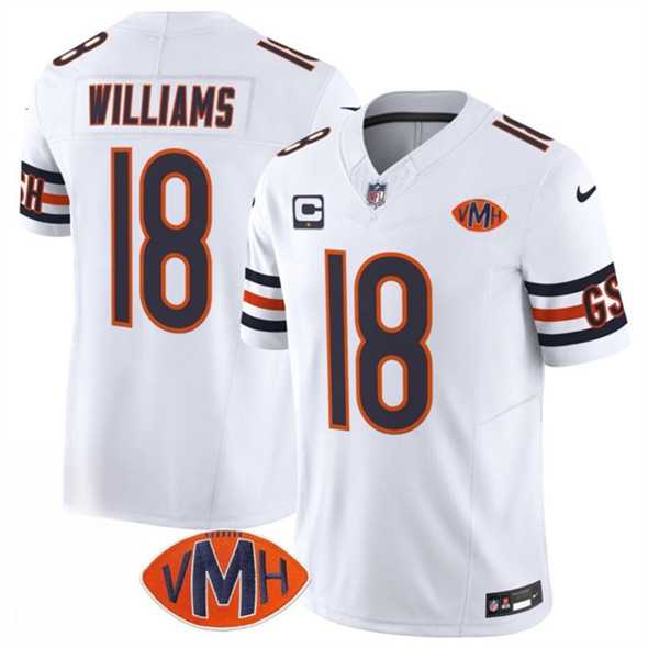 Men & Women & Youth Chicago Bears #18 Caleb Williams White 2025 F.U.S.E. With 1-Star C Patch And VMH Patch Vapor Untouchable Limited Stitched Jersey,We sell and wholesale Men & Women & Youth Chicago Bears #18 Caleb Williams White 2025 F.U.S.E. With 1-Star C Patch And VMH Patch Vapor Untouchable Limited Stitched Jersey on line form chian!