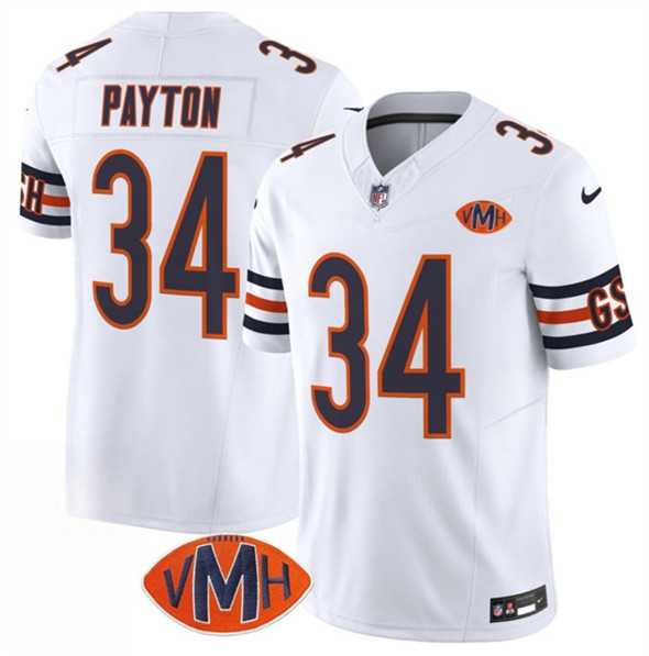 Men & Women & Youth Chicago Bears #34 Walter Payton White 2025 F.U.S.E. With VMH Patch Vapor Untouchable Limited Stitched Jersey,We sell and wholesale Men & Women & Youth Chicago Bears #34 Walter Payton White 2025 F.U.S.E. With VMH Patch Vapor Untouchable Limited Stitched Jersey on line form chian!