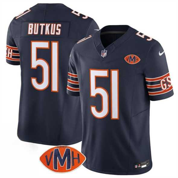 Men & Women & Youth Chicago Bears #51 Dick Butkus Navy 2025 F.U.S.E. With VMH Patch Vapor Untouchable Limited Stitched Jersey,We sell and wholesale Men & Women & Youth Chicago Bears #51 Dick Butkus Navy 2025 F.U.S.E. With VMH Patch Vapor Untouchable Limited Stitched Jersey on line form chian!