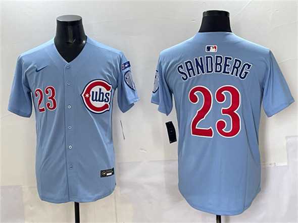 Men's Chicago Cubs #23 Ryne Sandberg Blue 'Ryne Sandberg Tribute' Vapor Limited V3 Stitched Jersey,We sell and wholesale Men's Chicago Cubs #23 Ryne Sandberg Blue 'Ryne Sandberg Tribute' Vapor Limited V3 Stitched Jersey on line form chian!
