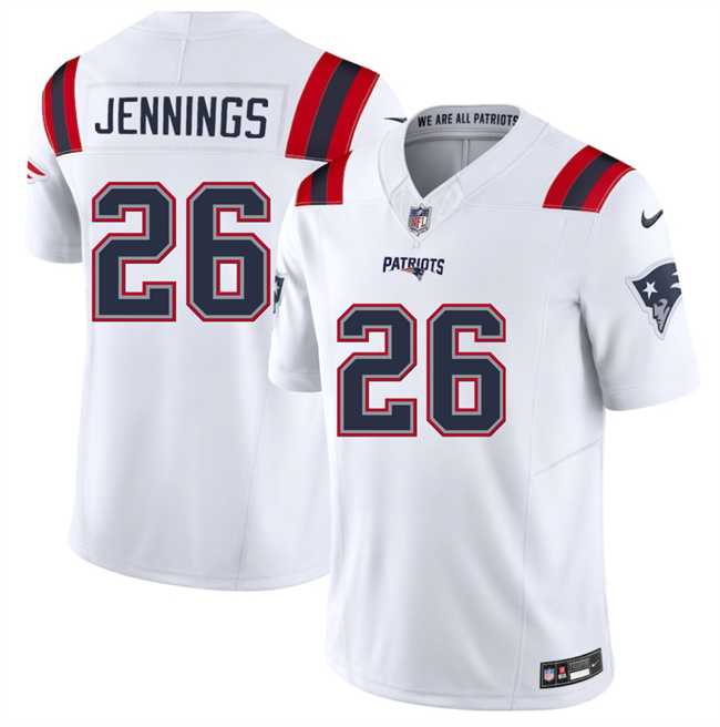 Men & Women & Youth New England Patriots #26 Terrell Jennings White 2025 F.U.S.E. Vapor Limited Stitched Jersey,We sell and wholesale Men & Women & Youth New England Patriots #26 Terrell Jennings White 2025 F.U.S.E. Vapor Limited Stitched Jersey on line form chian!