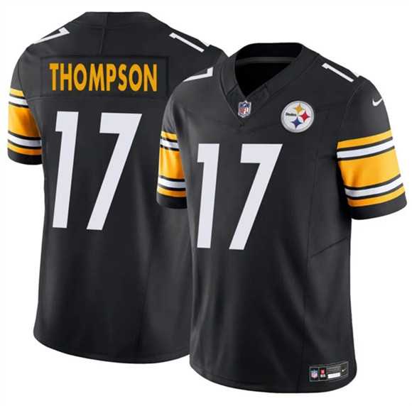 Men & Women & Youth Pittsburgh Steelers #17 Skylar Thompson Black 2025 F.U.S.E. Vapor Untouchable Limited Stitched Jersey,We sell and wholesale Men & Women & Youth Pittsburgh Steelers #17 Skylar Thompson Black 2025 F.U.S.E. Vapor Untouchable Limited Stitched Jersey on line form chian!