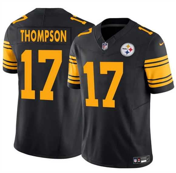 Men & Women & Youth Pittsburgh Steelers #17 Skylar Thompson Black 2025 F.U.S.E. Color Rush Vapor Limited Stitched Jersey,We sell and wholesale Men & Women & Youth Pittsburgh Steelers #17 Skylar Thompson Black 2025 F.U.S.E. Color Rush Vapor Limited Stitched Jersey on line form chian!