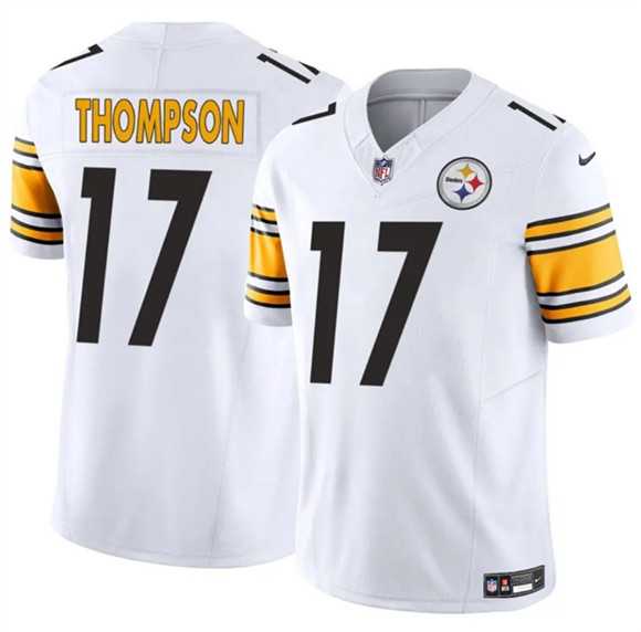 Men & Women & Youth Pittsburgh Steelers #17 Skylar Thompson White 2025 F.U.S.E. Vapor Limited Stitched Jersey,We sell and wholesale Men & Women & Youth Pittsburgh Steelers #17 Skylar Thompson White 2025 F.U.S.E. Vapor Limited Stitched Jersey on line form chian!