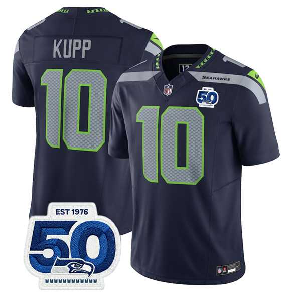 Men & Women & Youth Seattle Seahawks #10 Cooper Kupp Navy 2025 F.U.S.E. 50th Anniversary Patch Vapor Limited Stitched Jersey,We sell and wholesale Men & Women & Youth Seattle Seahawks #10 Cooper Kupp Navy 2025 F.U.S.E. 50th Anniversary Patch Vapor Limited Stitched Jersey on line form chian!
