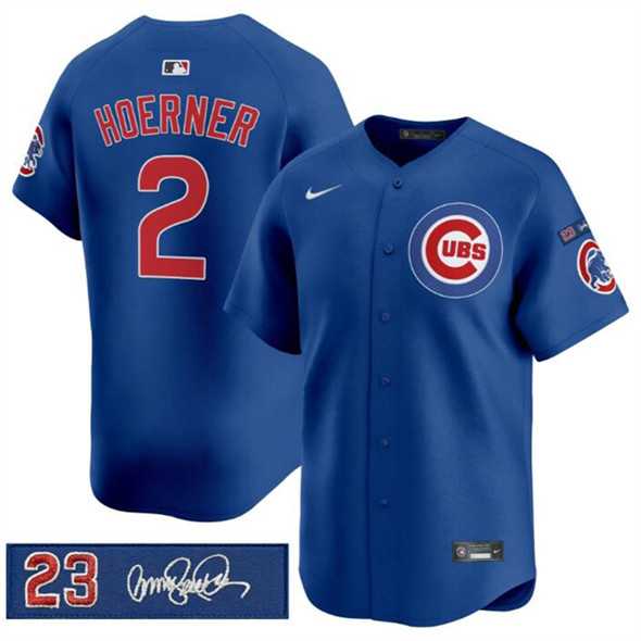 Men's Chicago Cubs #2 Nico Hoerner Royal 'Ryne Sandberg Tribute' Vapor Limited V3 Stitched Jersey Dzhi,We sell and wholesale Men's Chicago Cubs #2 Nico Hoerner Royal 'Ryne Sandberg Tribute' Vapor Limited V3 Stitched Jersey Dzhi on line form chian!