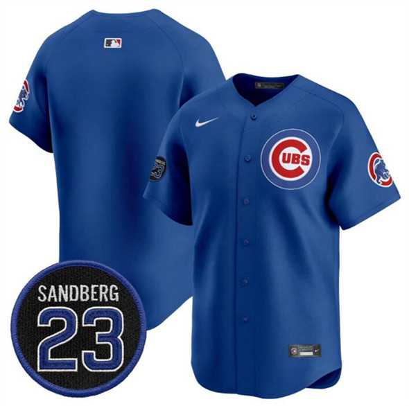 Men's Chicago Cubs Blank Royal 'Ryne Sandberg Tribute' Vapor Limited V2 Stitched Jersey Dzhi,We sell and wholesale Men's Chicago Cubs Blank Royal 'Ryne Sandberg Tribute' Vapor Limited V2 Stitched Jersey Dzhi on line form chian!