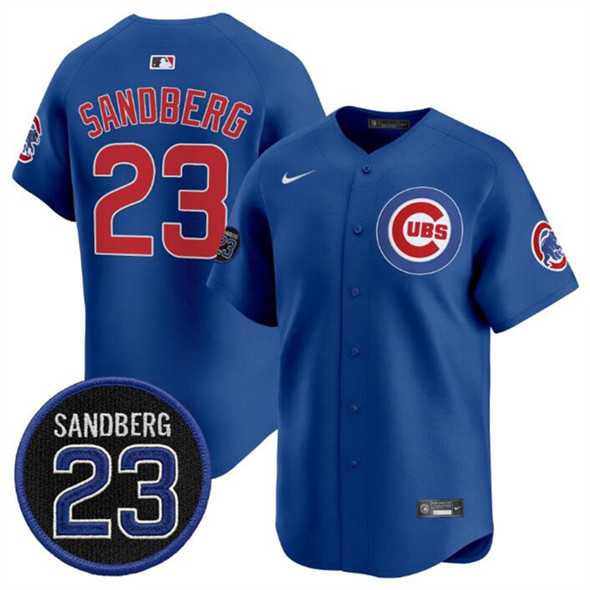 Men's Chicago Cubs #23 Ryne Sandberg Royal 'Ryne Sandberg Tribute' Vapor Limited V2 Stitched Jersey Dzhi,We sell and wholesale Men's Chicago Cubs #23 Ryne Sandberg Royal 'Ryne Sandberg Tribute' Vapor Limited V2 Stitched Jersey Dzhi on line form chian!
