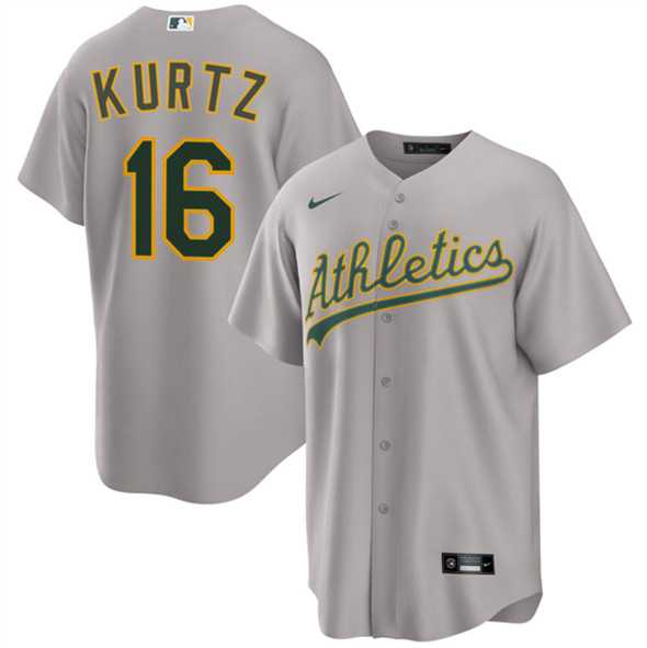Men's Oakland Athletics #16 Nick Kurtz Gray 2024 Away Limited Stitched Jersey Dzhi,We sell and wholesale Men's Oakland Athletics #16 Nick Kurtz Gray 2024 Away Limited Stitched Jersey Dzhi on line form chian!