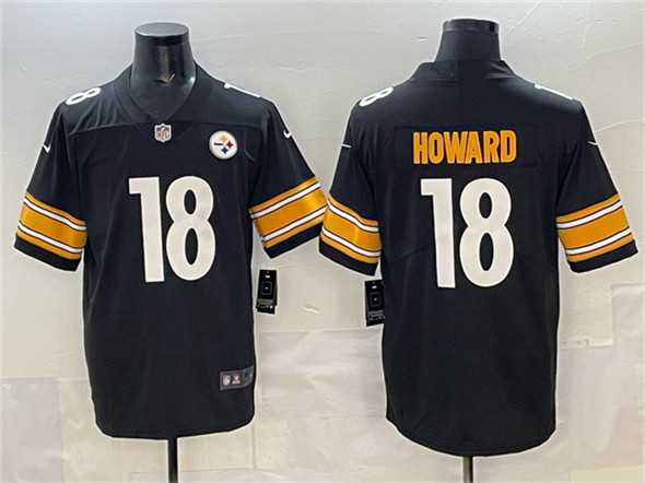 Men's Pittsburgh Steelers #18 Will Howard Black 2025 Vapor Limited Stitched Jersey,We sell and wholesale Men's Pittsburgh Steelers #18 Will Howard Black 2025 Vapor Limited Stitched Jersey on line form chian!