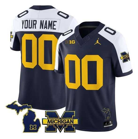 Men's Michigan Wolverines ACTIVE PLAYER Custom Navy Alternate F.U.S.E. 2025 Vapor Stitched Jersey,We sell and wholesale Men's Michigan Wolverines ACTIVE PLAYER Custom Navy Alternate F.U.S.E. 2025 Vapor Stitched Jersey on line form chian!