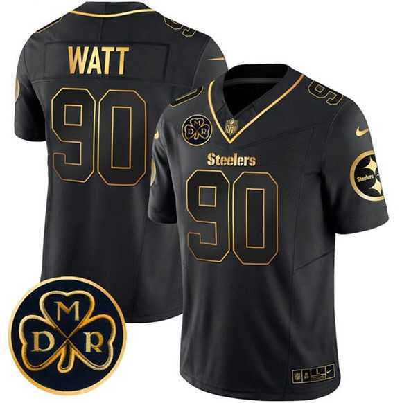 Men's Pittsburgh Steelers #90 T.J. Watt Black Gold F.U.S.E. DMR Patch Vapor Limited Stitched Jersey Dyin,We sell and wholesale Men's Pittsburgh Steelers #90 T.J. Watt Black Gold F.U.S.E. DMR Patch Vapor Limited Stitched Jersey Dyin on line form chian!