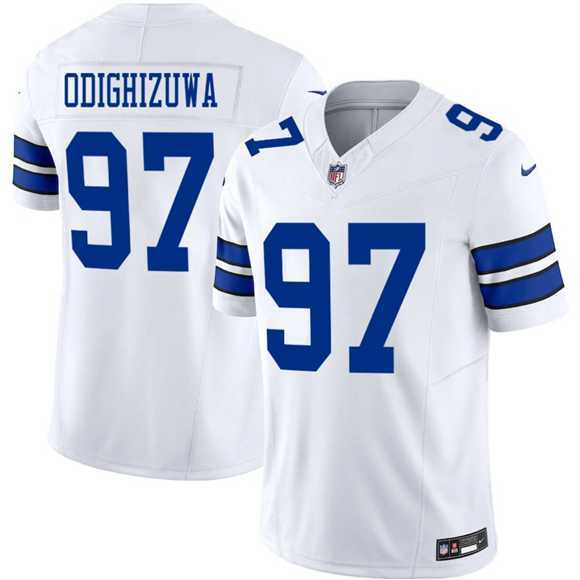 Men & Women & Youth Dallas Cowboys #97 Osa Odighizuwa White 2025 F.U.S.E Vapor Untouchable Limited Stitched Jersey,We sell and wholesale Men & Women & Youth Dallas Cowboys #97 Osa Odighizuwa White 2025 F.U.S.E Vapor Untouchable Limited Stitched Jersey on line form chian!