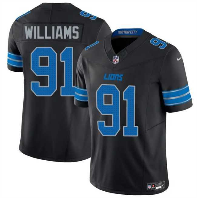 Men & Women & Youth Detroit Lions #91 Tyleik Williams Black 2025 F.U.S.E. Vapor Limited Stitched Game Jersey,We sell and wholesale Men & Women & Youth Detroit Lions #91 Tyleik Williams Black 2025 F.U.S.E. Vapor Limited Stitched Game Jersey on line form chian!