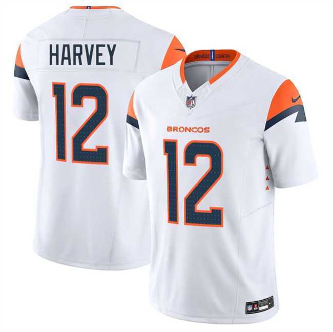Men & Women & Youth Denver Broncos #12 RJ Harvey White 2025 F.U.S.E. Vapor Limited Stitched Jersey,We sell and wholesale Men & Women & Youth Denver Broncos #12 RJ Harvey White 2025 F.U.S.E. Vapor Limited Stitched Jersey on line form chian!