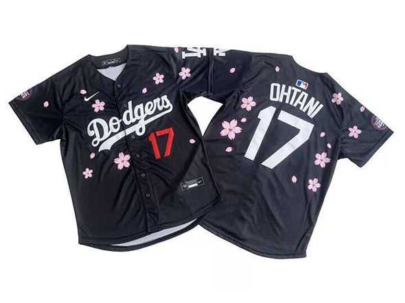 Men's Los Angeles Dodgers #17 Shohei Ohtani Black 2025 Tokyo Series Limited Stitched Jersey,We sell and wholesale Men's Los Angeles Dodgers #17 Shohei Ohtani Black 2025 Tokyo Series Limited Stitched Jersey on line form chian!