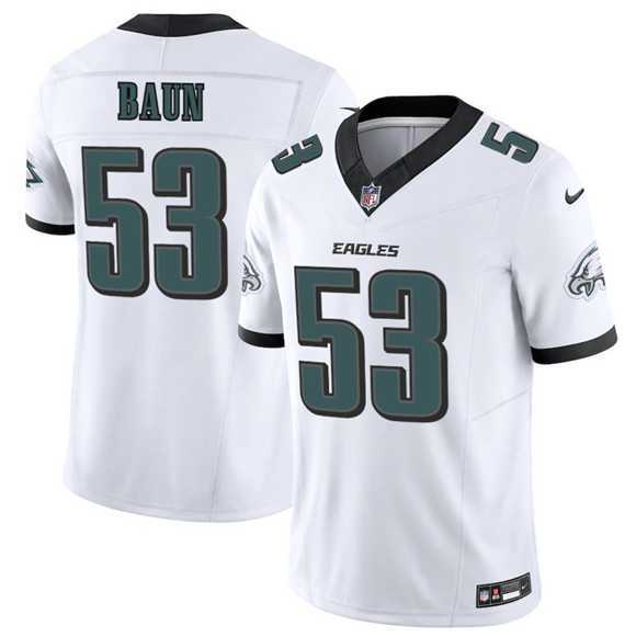 Men & Women & Youth Philadelphia Eagles #53 Zack Baun White 2025 F.U.S.E. Vapor Untouchable Limited Stitched Jersey,We sell and wholesale Men & Women & Youth Philadelphia Eagles #53 Zack Baun White 2025 F.U.S.E. Vapor Untouchable Limited Stitched Jersey on line form chian!