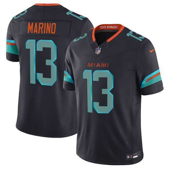 Men's Miami Dolphins #13 Dan Marino Black 2025 F.U.S.E. 'Rivalries' Vapor Limited Football Stitched Jersey Dzhi,We sell and wholesale Men's Miami Dolphins #13 Dan Marino Black 2025 F.U.S.E. 'Rivalries' Vapor Limited Football Stitched Jersey Dzhi on line form chian!