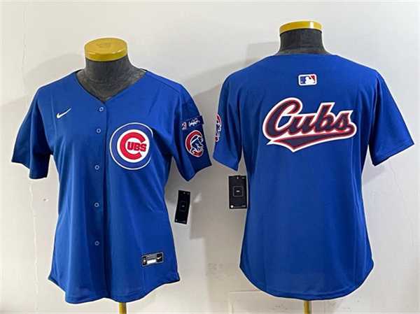 Women's Chicago Cubs Team Big Logo Royal 'Ryne Sandberg Tribute' Vapor Limited V3 Stitched Jersey,We sell and wholesale Women's Chicago Cubs Team Big Logo Royal 'Ryne Sandberg Tribute' Vapor Limited V3 Stitched Jersey on line form chian!