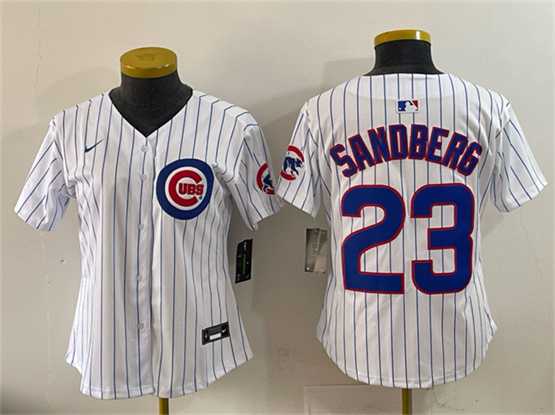 Women's Chicago Cubs #23 Ryne Sandberg White Home Limited Stitched Jersey,We sell and wholesale Women's Chicago Cubs #23 Ryne Sandberg White Home Limited Stitched Jersey on line form chian!