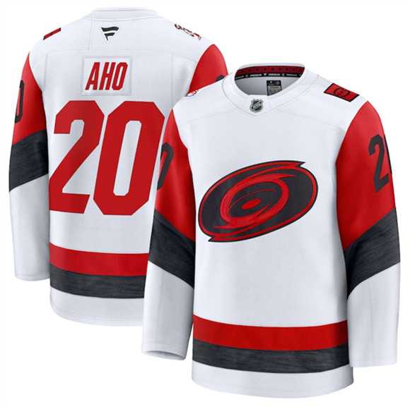 Men's Carolina Hurricanes #20 Sebastian Aho White 2025 Away Stitched Hockey Jersey Dzhi,We sell and wholesale Men's Carolina Hurricanes #20 Sebastian Aho White 2025 Away Stitched Hockey Jersey Dzhi on line form chian!