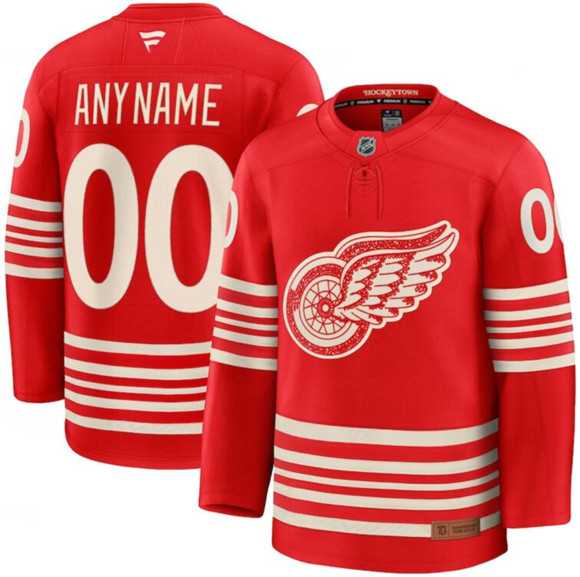 Men's Detroit Red Wings Active Player Custom Red 2025 Centennial Premium Stitched Jersey,We sell and wholesale Men's Detroit Red Wings Active Player Custom Red 2025 Centennial Premium Stitched Jersey on line form chian!