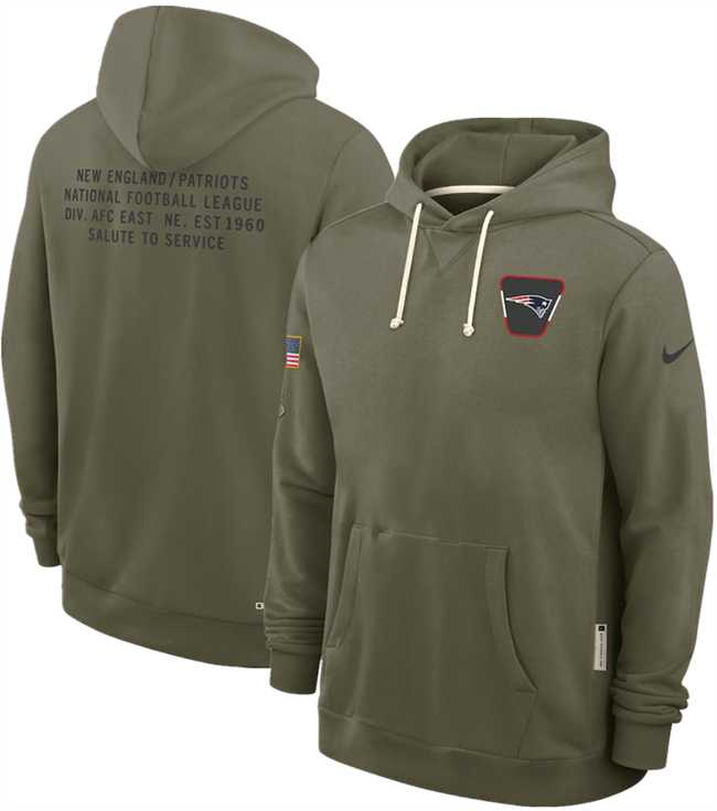 Men's New England Patriots Olive 2025 Salute to Service Pullover Hoodie,We sell and wholesale Men's New England Patriots Olive 2025 Salute to Service Pullover Hoodie on line form chian!