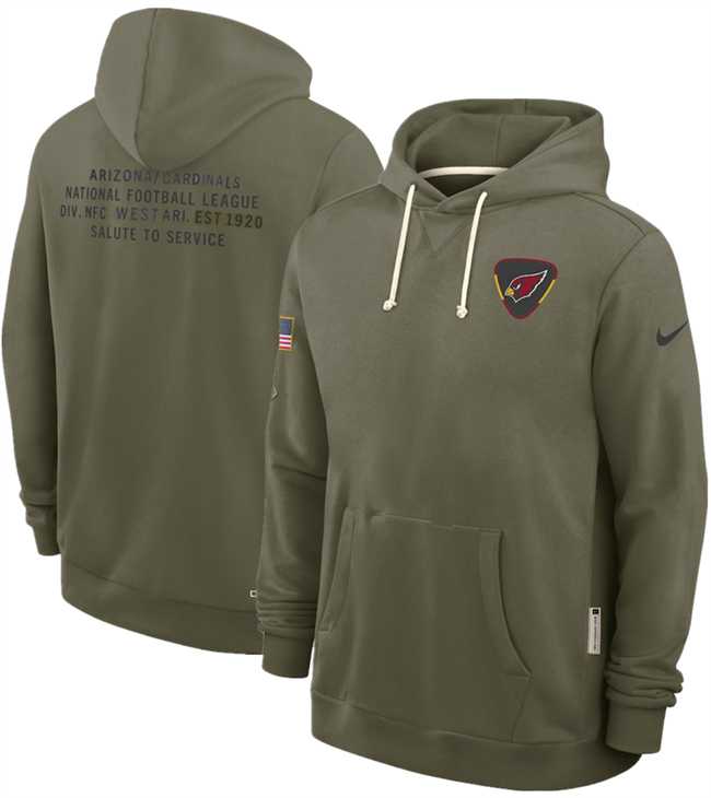 Men's Arizona Cardinals Olive 2025 Salute to Service Pullover Hoodie,We sell and wholesale Men's Arizona Cardinals Olive 2025 Salute to Service Pullover Hoodie on line form chian!