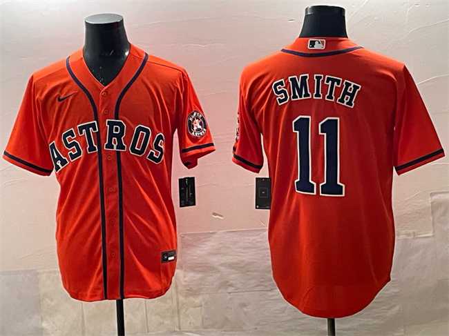 Men's Houston Astros #11 Cam Smith Orange Cool Base Stitched Jersey,We sell and wholesale Men's Houston Astros #11 Cam Smith Orange Cool Base Stitched Jersey on line form chian!