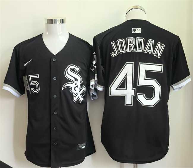 Men's Chicago White Sox #45 Michael Jordan Black Limited Stitched Jersey,We sell and wholesale Men's Chicago White Sox #45 Michael Jordan Black Limited Stitched Jersey on line form chian!