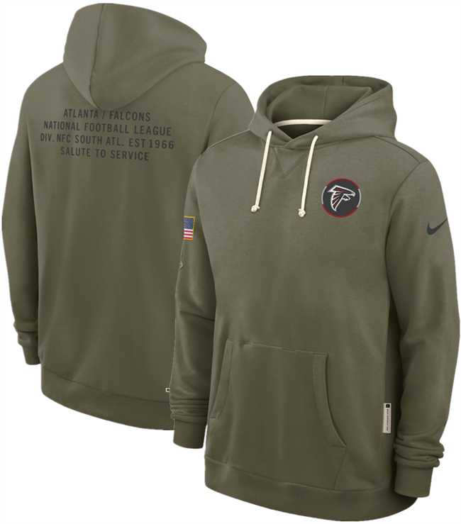 Men's Atlanta Falcons Olive 2025 Salute to Service Pullover Hoodie,We sell and wholesale Men's Atlanta Falcons Olive 2025 Salute to Service Pullover Hoodie on line form chian!