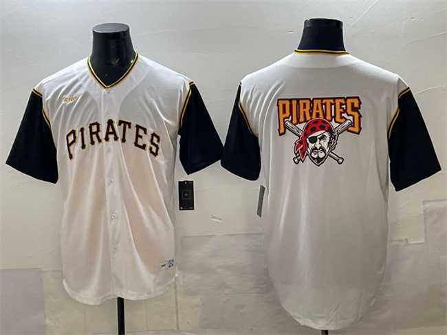 Men's Pittsburgh Pirates Team Big Logo White Cool Base Stitched Jersey,We sell and wholesale Men's Pittsburgh Pirates Team Big Logo White Cool Base Stitched Jersey on line form chian!