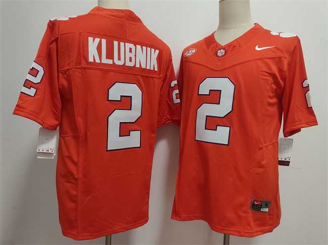 Men's Clemson Tigers #2 Cade Klubnik Orange F.U.S.E. Stitched Football Jersey,We sell and wholesale Men's Clemson Tigers #2 Cade Klubnik Orange F.U.S.E. Stitched Football Jersey on line form chian!