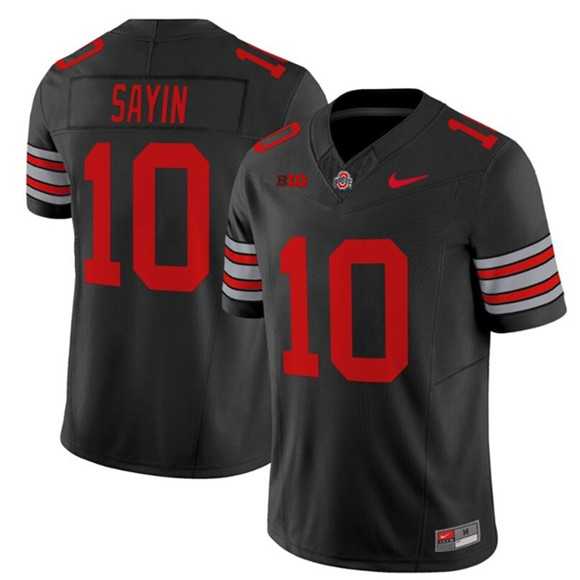 Men's Ohio State Buckeyes #10 Julian Sayin Black F.U.S.E. Stitched Football Jersey Dzhi,We sell and wholesale Men's Ohio State Buckeyes #10 Julian Sayin Black F.U.S.E. Stitched Football Jersey Dzhi on line form chian!