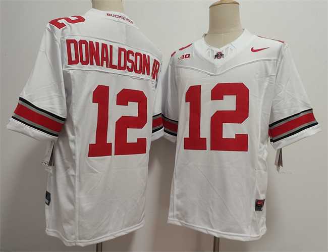 Men's Ohio State Buckeyes #12 JCJ Donaldson White 2025 F.U.S.E. Limited Stitched Jersey,We sell and wholesale Men's Ohio State Buckeyes #12 JCJ Donaldson White 2025 F.U.S.E. Limited Stitched Jersey on line form chian!