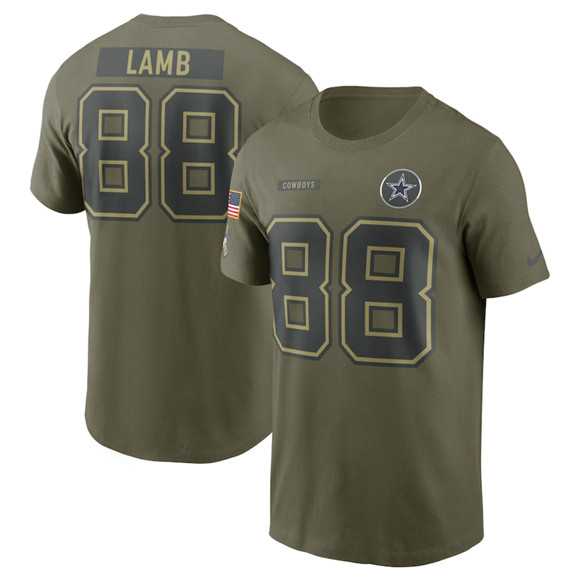 Men's Dallas Cowboys #88 CeeDee Lamb Olive 2025 Salute to Service Name & Number T-Shirt,We sell and wholesale Men's Dallas Cowboys #88 CeeDee Lamb Olive 2025 Salute to Service Name & Number T-Shirt on line form chian!
