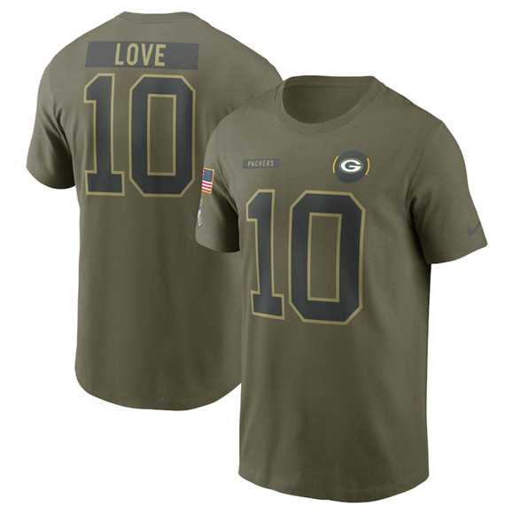 Men's Green Bay Packers #10 Jordan Love Olive 2025 Salute to Service Name & Number T-Shirt,We sell and wholesale Men's Green Bay Packers #10 Jordan Love Olive 2025 Salute to Service Name & Number T-Shirt on line form chian!