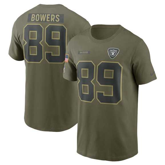 Men's Las Vegas Raiders #89 Brock Bowers Olive 2025 Salute to Service Name & Number T-Shirt,We sell and wholesale Men's Las Vegas Raiders #89 Brock Bowers Olive 2025 Salute to Service Name & Number T-Shirt on line form chian!