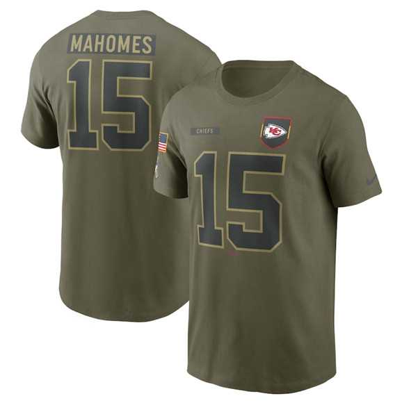 Men's Kansas City Chiefs #15 Patrick Mahomes Olive 2025 Salute to Service Name & Number T-Shirt,We sell and wholesale Men's Kansas City Chiefs #15 Patrick Mahomes Olive 2025 Salute to Service Name & Number T-Shirt on line form chian!