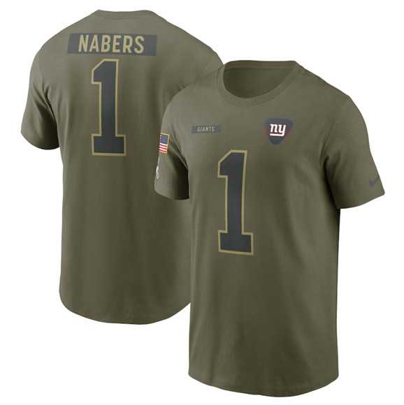 Men's New York Giants #1 Malik Nabers Olive 2025 Salute to Service Name & Number T-Shirt,We sell and wholesale Men's New York Giants #1 Malik Nabers Olive 2025 Salute to Service Name & Number T-Shirt on line form chian!