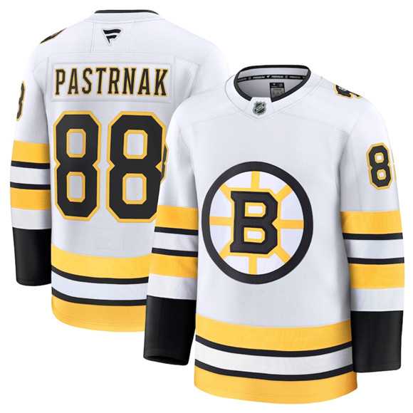 Men's Boston Bruins #88 David Pastrnak White 2025 Away Stitched Hockey Jersey Dzhi,We sell and wholesale Men's Boston Bruins #88 David Pastrnak White 2025 Away Stitched Hockey Jersey Dzhi on line form chian!