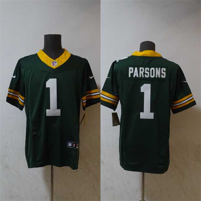 Men's Green Bay Packers #1 Micah Parsons Green Vapor 2025 F.U.S.E. Limited Stitched Jersey,We sell and wholesale Men's Green Bay Packers #1 Micah Parsons Green Vapor 2025 F.U.S.E. Limited Stitched Jersey on line form chian!