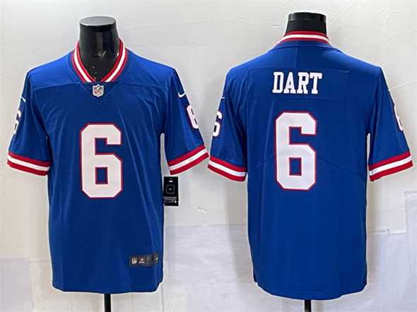 Men's New York Giants #6 Jaxson Dart Royal 2025 Draft Vapor Untouchable Classic Retired Player Stitched Jersey,We sell and wholesale Men's New York Giants #6 Jaxson Dart Royal 2025 Draft Vapor Untouchable Classic Retired Player Stitched Jersey on line form chian!