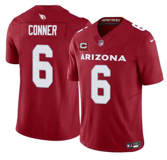 Men's Arizona Cardinals #6 James Conner Red 2025 F.U.S.E. With 4-Star C Patch Vapor Untouchable Limited Stitched Jersey Dzhi,We sell and wholesale Men's Arizona Cardinals #6 James Conner Red 2025 F.U.S.E. With 4-Star C Patch Vapor Untouchable Limited Stitched Jersey Dzhi on line form chian!