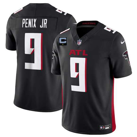 Men's Atlanta Falcons #9 Michael Penix Jr Black 2025 F.U.S.E. With 1-Star C Patch Vapor Untouchable Limited Stitched Jersey Dzhi,We sell and wholesale Men's Atlanta Falcons #9 Michael Penix Jr Black 2025 F.U.S.E. With 1-Star C Patch Vapor Untouchable Limited Stitched Jersey Dzhi on line form chian!