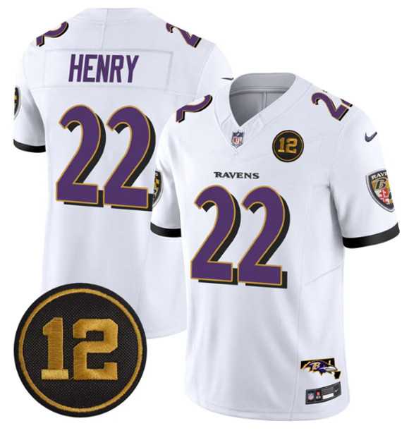 Men's Baltimore Ravens #22 Derrick Henry White 2025 F.U.S.E Jacoby Jones Patch Vapor Limited Jersey Dzhi,We sell and wholesale Men's Baltimore Ravens #22 Derrick Henry White 2025 F.U.S.E Jacoby Jones Patch Vapor Limited Jersey Dzhi on line form chian!