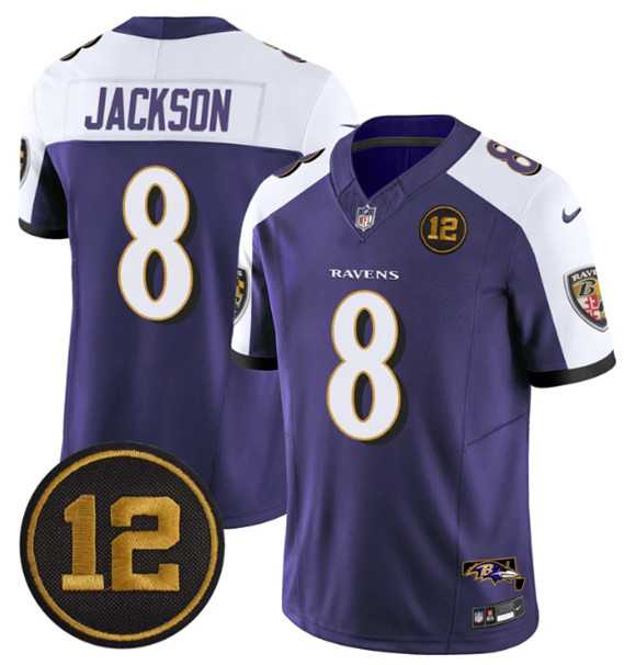 Men's Baltimore Ravens #8 Lamar Jackson Purple Alternate 2025 F.U.S.E Jacoby Jones Patch Vapor Limited Jersey Dzhi,We sell and wholesale Men's Baltimore Ravens #8 Lamar Jackson Purple Alternate 2025 F.U.S.E Jacoby Jones Patch Vapor Limited Jersey Dzhi on line form chian!