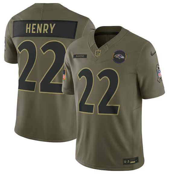 Men's Baltimore Ravens #22 Derrick Henry Olive 2025 Salute to Service Limited Stitched Jersey Dyin,We sell and wholesale Men's Baltimore Ravens #22 Derrick Henry Olive 2025 Salute to Service Limited Stitched Jersey Dyin on line form chian!