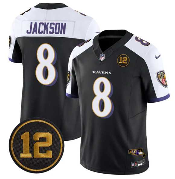 Men's Baltimore Ravens #8 Lamar Jackson Black Alternate 2025 F.U.S.E Jacoby Jones Patch Vapor Limited Jersey Dzhi,We sell and wholesale Men's Baltimore Ravens #8 Lamar Jackson Black Alternate 2025 F.U.S.E Jacoby Jones Patch Vapor Limited Jersey Dzhi on line form chian!