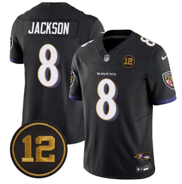 Men's Baltimore Ravens #8 Lamar Jackson Black 2025 F.U.S.E Jacoby Jones Patch Vapor Limited Jersey Dzhi,We sell and wholesale Men's Baltimore Ravens #8 Lamar Jackson Black 2025 F.U.S.E Jacoby Jones Patch Vapor Limited Jersey Dzhi on line form chian!